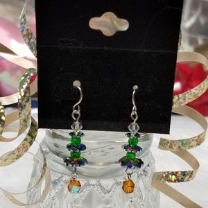 Sterling Silver Crystal Earrings